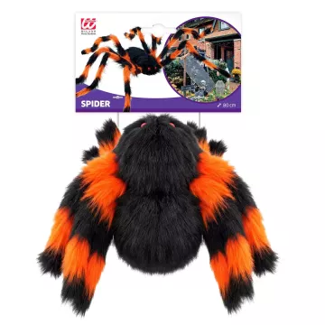 Óriás pók hajlítható lábakkal - fekete-narancs, 80 cm - . kép