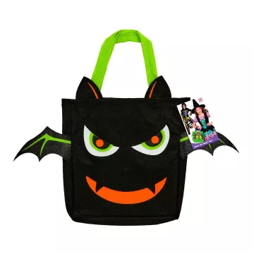 Săculeț de Halloween pentru dulciuri, cu model de liliac - .foto