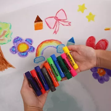 Baff Paints - Színes fürdőkréta - 10 db-os - . kép