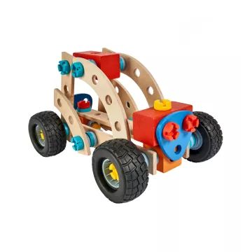 Eichhorn Construct: Összeszerelhető fa buggy, 84 db-os - . kép