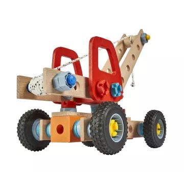 Eichhorn Construct: Montagefähiger Holz-Kranlastwagen, 73-tlg. - . bild aus