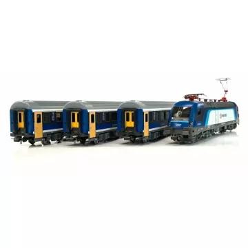 Set de început locomotivă electrică Akiem Taurus cu vagoane de călători MÁV VI - .foto