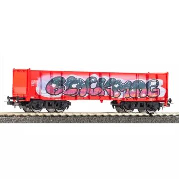 Piko: Set de start, locomotivă diesel Hercules cu vagoane graffiti, ÖBB, șine cu terasament - .foto