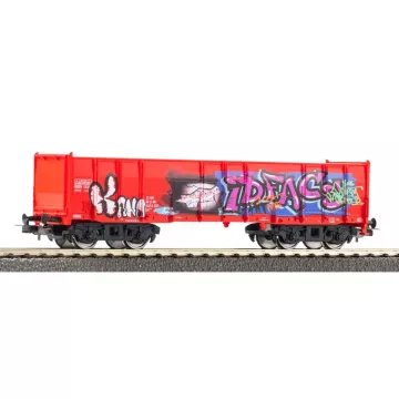 Set de start, locomotivă diesel Hercules cu vagoane graffiti, ÖBB, șine cu pat de balast - .foto