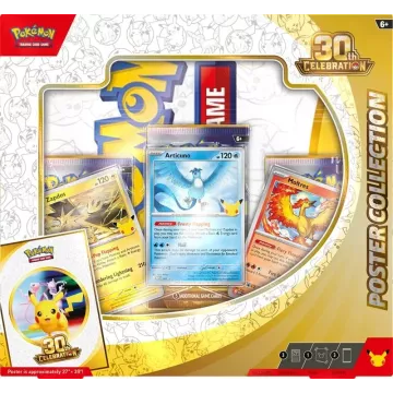 JOC DE CARTONAȘE POKÉMON: 30 DE ANI – Colecție Postere – AMBALAJ DETERIORAT - .foto