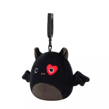 Squishmallows: Emily, breloc din pluș liliac negru, 9 cm - .foto