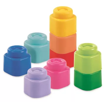 Baby Clemmy: Cărămizi moi pentru bebeluși – set de 9 piese - .foto