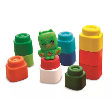 Baby Clemmy: Cuburi moi de construit cu dragon – set de 10 piese - .foto
