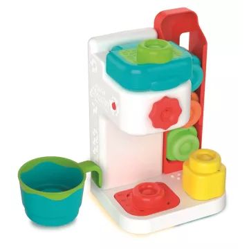 Baby Clemmy: Ontdek je zintuigen! Koffiezetapparaat met zachte blokken - .afbeelding