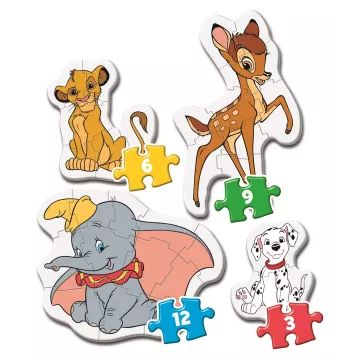 Clementoni: Classici Disney - Il mio primo puzzle, 3-6-9-12 pezzi - .immagine