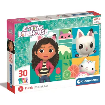Clementoni: Puzzle Casa de păpuși Gabi - 30 piese - .foto