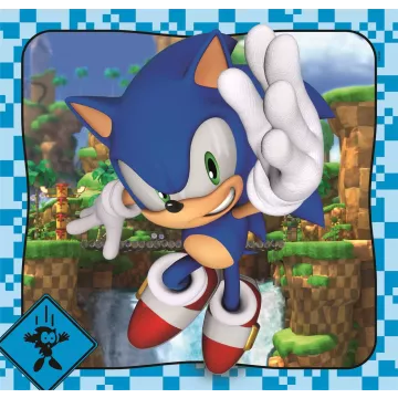 Clementoni: Sonic, ariciul – set de 3 puzzle-uri a câte 48 de piese - .foto