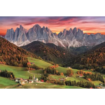 Clementoni: Dolomitok - Val di Funes puzzle - 2000 db-os - . kép