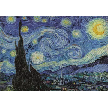Clementoni: Van Gogh - Noapte înstelată puzzle - 1000 piese - .foto