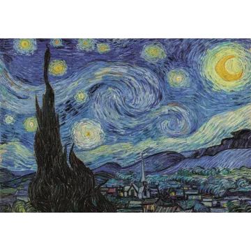 Clementoni: Van Gogh - Notte stellata puzzle - 1000 pezzi - .immagine