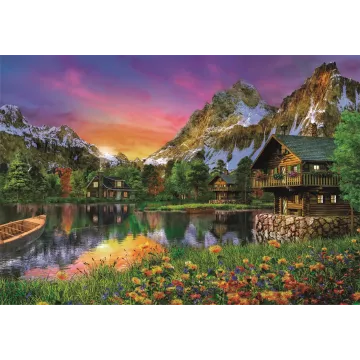 Clementoni: Tó az Alpokban puzzle - 6000 db-os - . kép