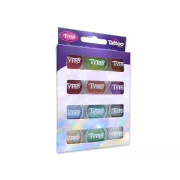 TyToo: Bleščice komplet za bleščeče tetovaže - 12 x 2,5 ml, več barv - .slika