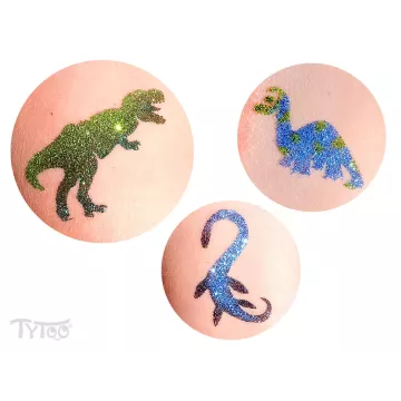 TyToo: Dinoszauruszok sablon szett csillámtetováláshoz - . kép