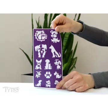 TyToo: Kutyák és macskák sablon szett csillámtetováláshoz - . kép