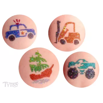 TyToo: Șabloane vehicule pentru tatuaje cu sclipici - .foto