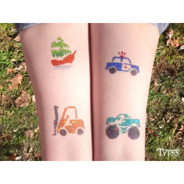 TyToo: Șabloane vehicule pentru tatuaje cu sclipici - .foto