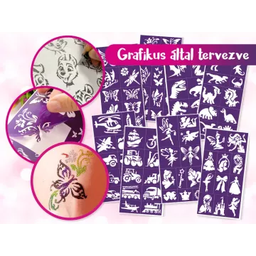 TyToo: Beasts & Steel șabloane pentru tatuaje cu sclipici - .foto