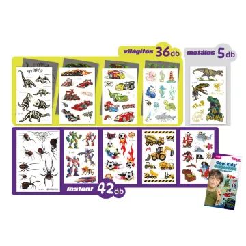 TyToo: set di tatuaggi adesivi Collezione Bimbi alla moda - .immagine