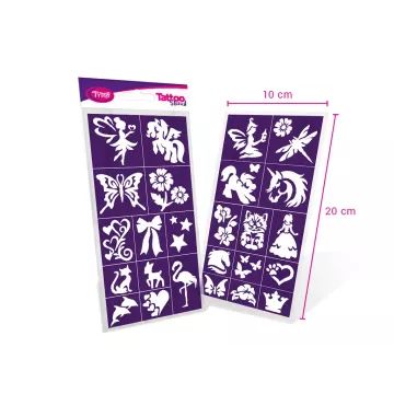 TyToo: Set di stencil Dream Pack per tatuaggi glitterati - .immagine