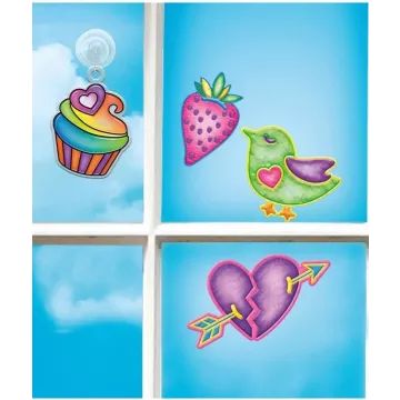 Shimmer'n Sparkle Set zum Herstellen von farbwechselnden Fensterbildern - . bild aus