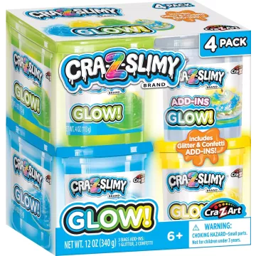 Cra-Z-Slimy: Csillámos slime - 4 tégely - . kép