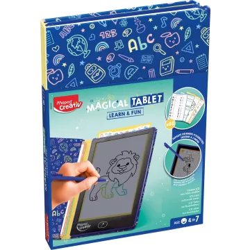 Maped Creativ: Tanulj és mókázz! Mágikus táblagép foglalkoztatókátyákkal - 22 cm - . kép