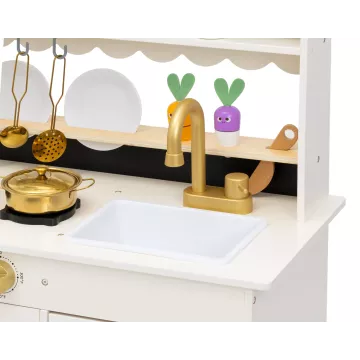 Tooky Toy: fa játékkonyha kiegészítőkkel - . kép