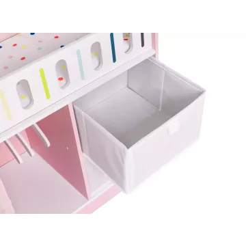 Tooky Toy: fa ágy szerkénnyel játékbabának - . kép