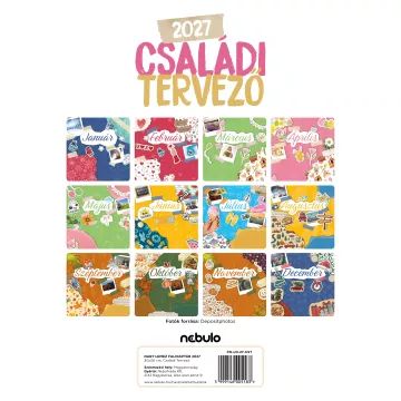 Planificador familiar de pared grande - 2027 - .imagen