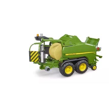 Prasa rolująca Bruder John Deere C441R z komorą owijania folią - .zdjęcie 