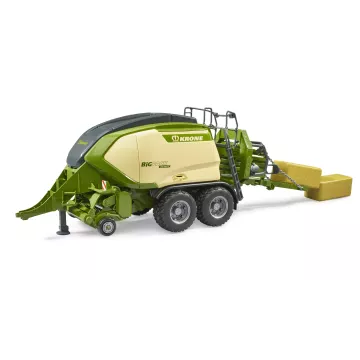 Presă de balotat mare Bruder Krone BiG Pack 1290 HDP VC cu 2 baloți dreptunghiulari de fân - .foto
