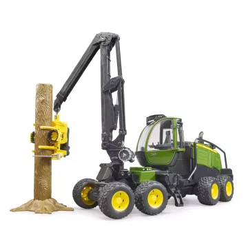 Bruder John Deere 1270G fakitermelő gép 1 fatörzzsel - . kép