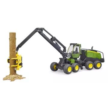Bruder John Deere 1270G houtoogstmachine met 1 boomstam - .afbeelding