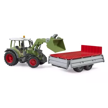 Bruder Fendt Vario 211 homlokrakodóval és billenős pótkocsival - . kép