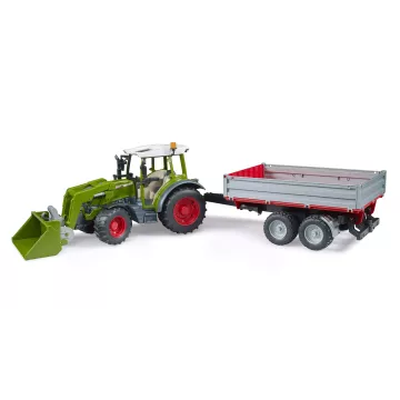 Bruder Fendt Vario 211 cu încărcător frontal și remorcă basculantă - .foto