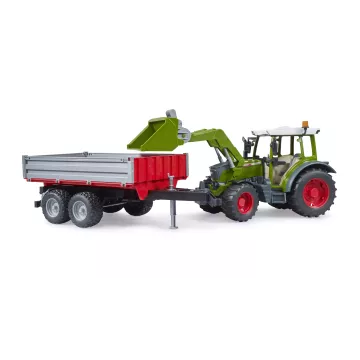 Bruder Fendt Vario 211 cu încărcător frontal și remorcă basculantă - .foto