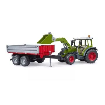 Bruder Fendt Vario 211 z ładowaczem czołowym i przyczepą wywrotką - .zdjęcie 