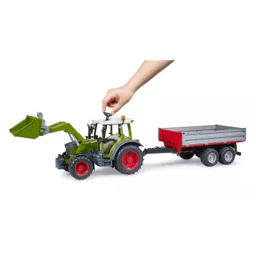 Bruder Fendt Vario 211 cu încărcător frontal și remorcă basculantă - .foto
