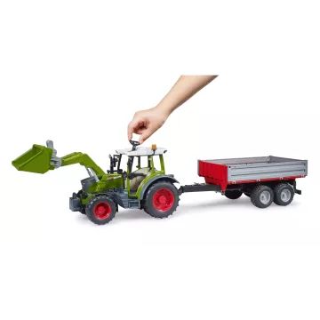 Bruder Fendt Vario 211 con caricatore frontale e rimorchio ribaltabile - .immagine