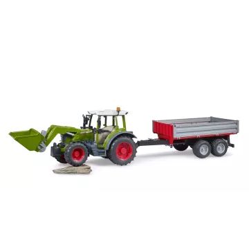 Bruder Fendt Vario 211 avec chargeur frontal et remorque basculante - .image