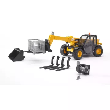 Bruder Accesorii: paletă, troliu și furcă pentru încărcător frontal - .foto