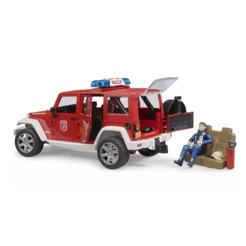 Autospecială de pompieri Bruder Jeep Wrangler Unlimited Rubicon cu pompier - .foto