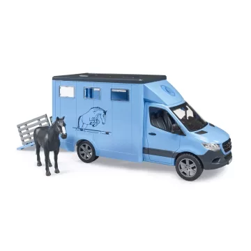 Bruder MB Sprinter állatszállító 1 lóval - . kép
