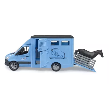Bruder MB Sprinter transport de animale cu 1 cal - .foto