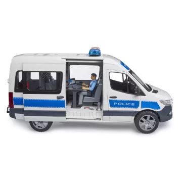 Bruder MB Sprinter policejní auto s policistou a světelným a zvukovým modulem - .obrázek